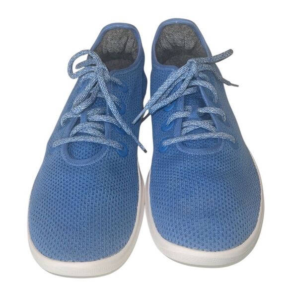 Allbirds Tree Runner Pure Azure Blue Knit Running Sneakers Men's Size 11 - Picture 2 of 10